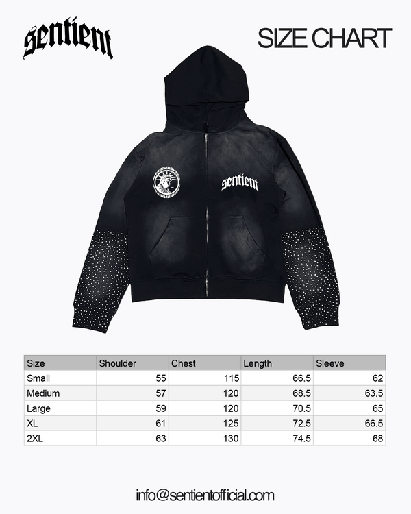 Brainwashed Rhinestone Hoodie