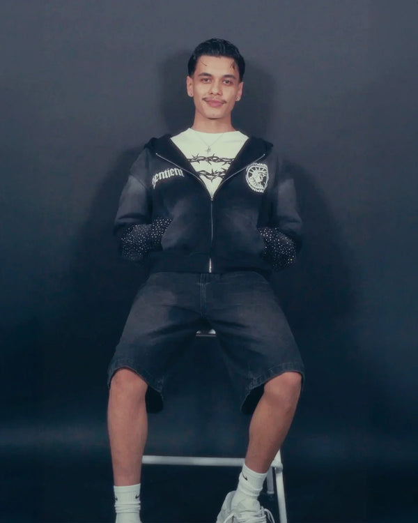 Brainwashed Rhinestone Hoodie