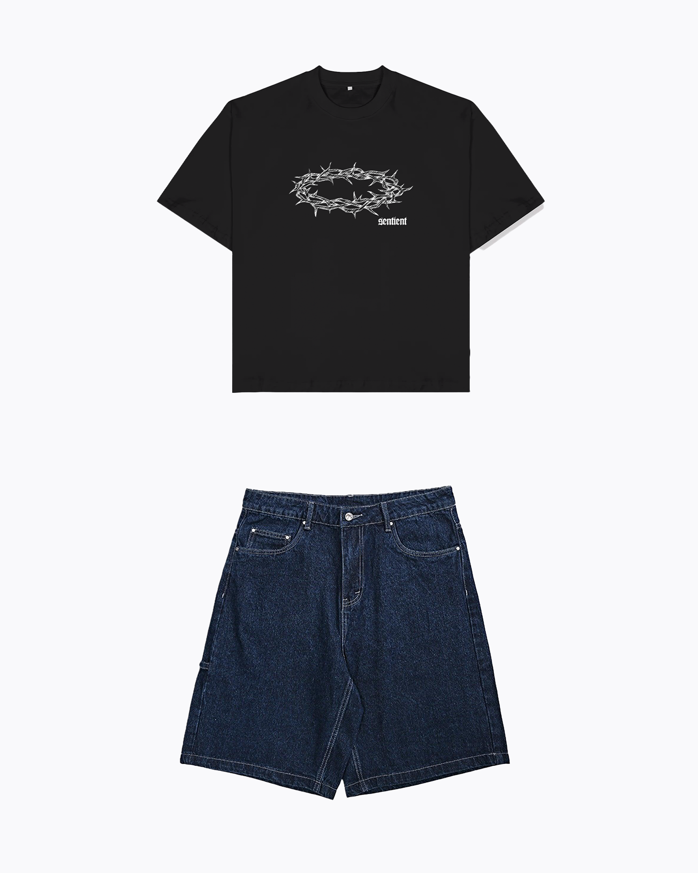 Black Crown of Thorns + Dark Jorts Bundle