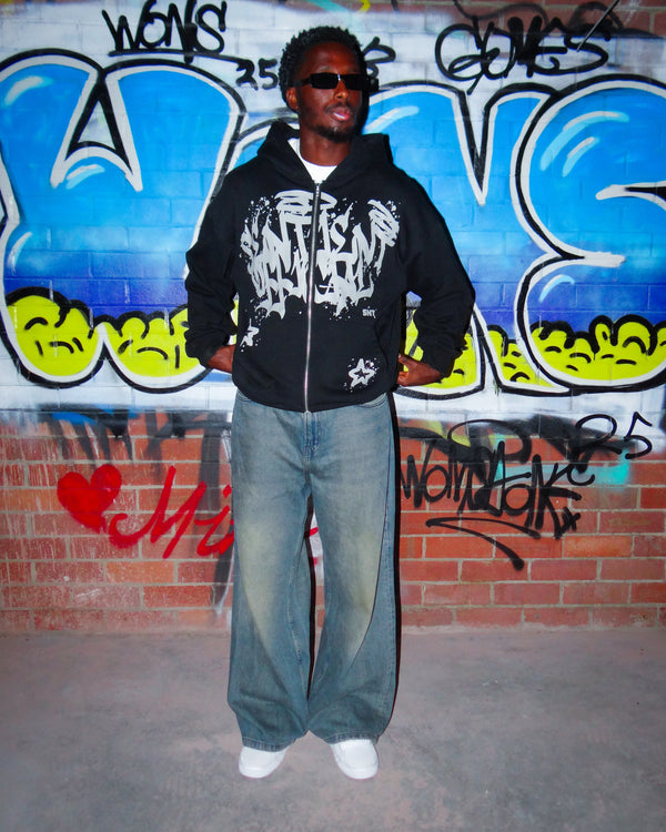 SNT Graffiti Zip Hoodie