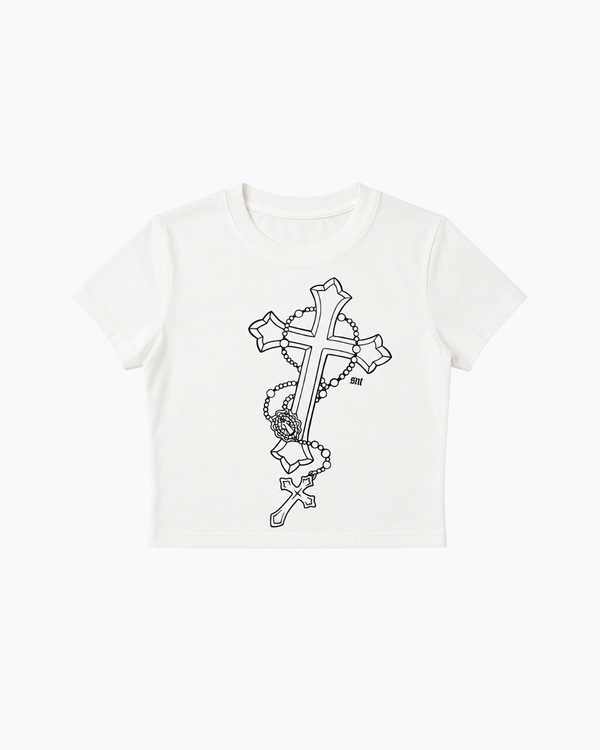 White Baby tee