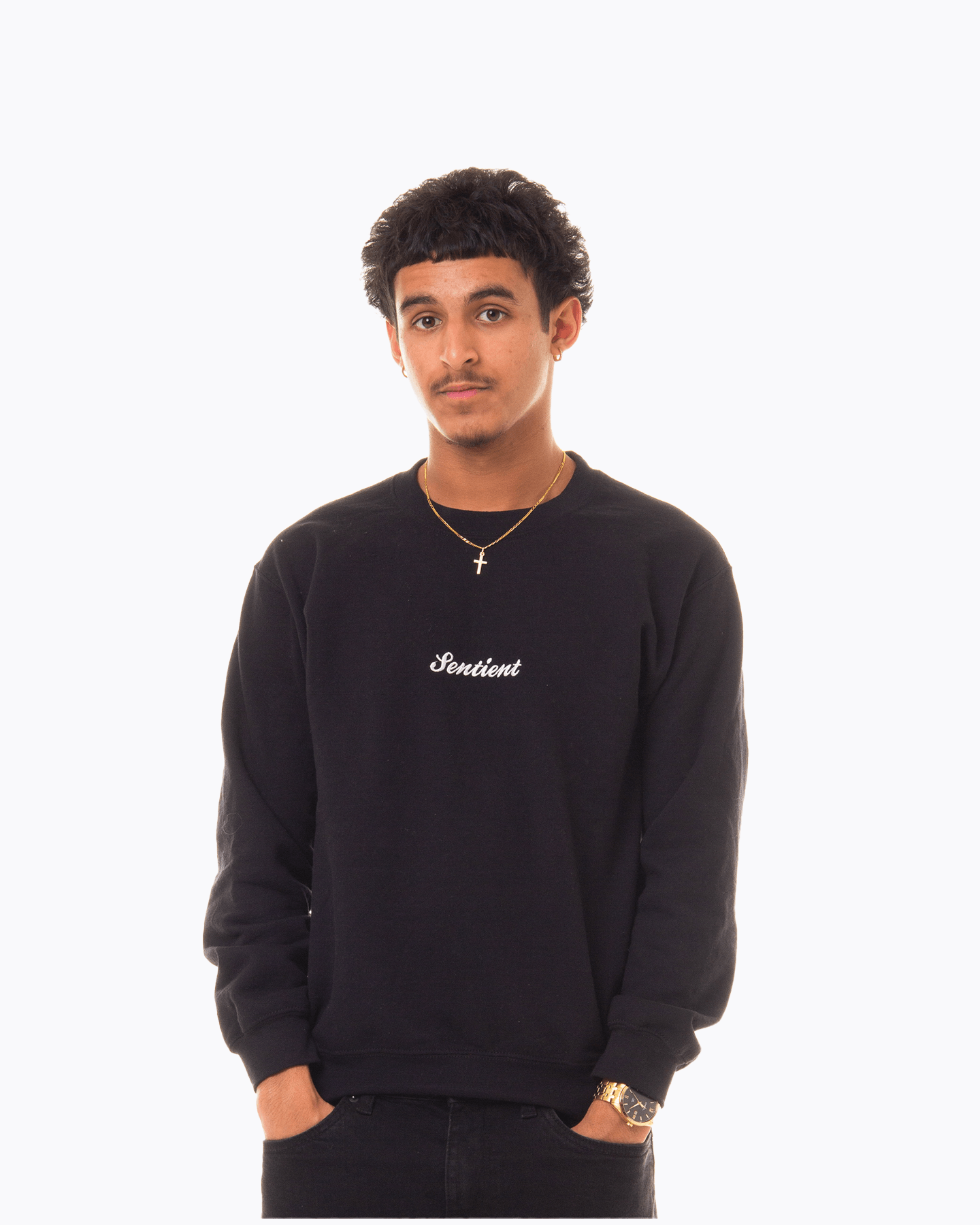 Embroidered Crewneck Jumper - Sentient Official