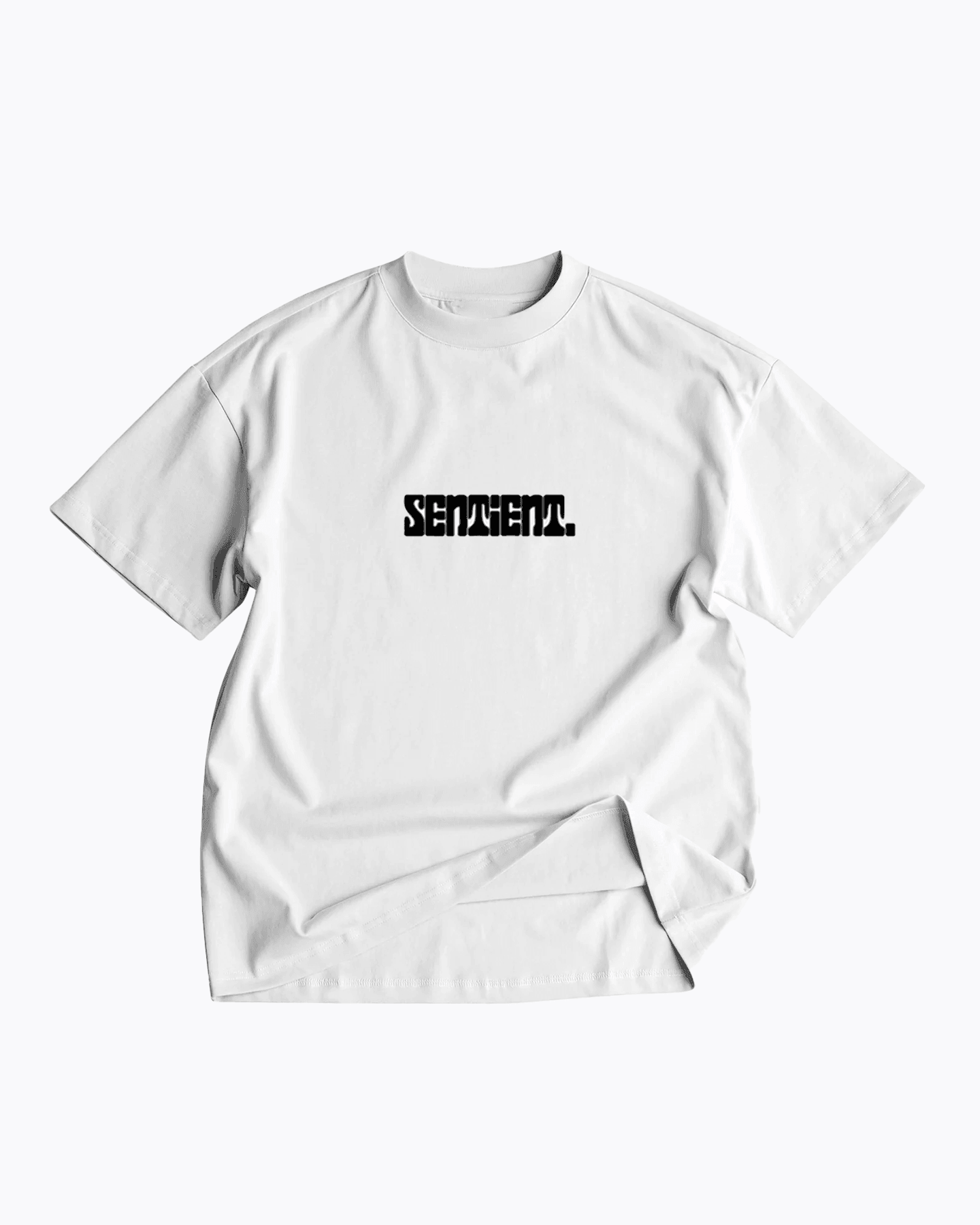 White Heavyweight Sentient Logo Tee - Sentient Official