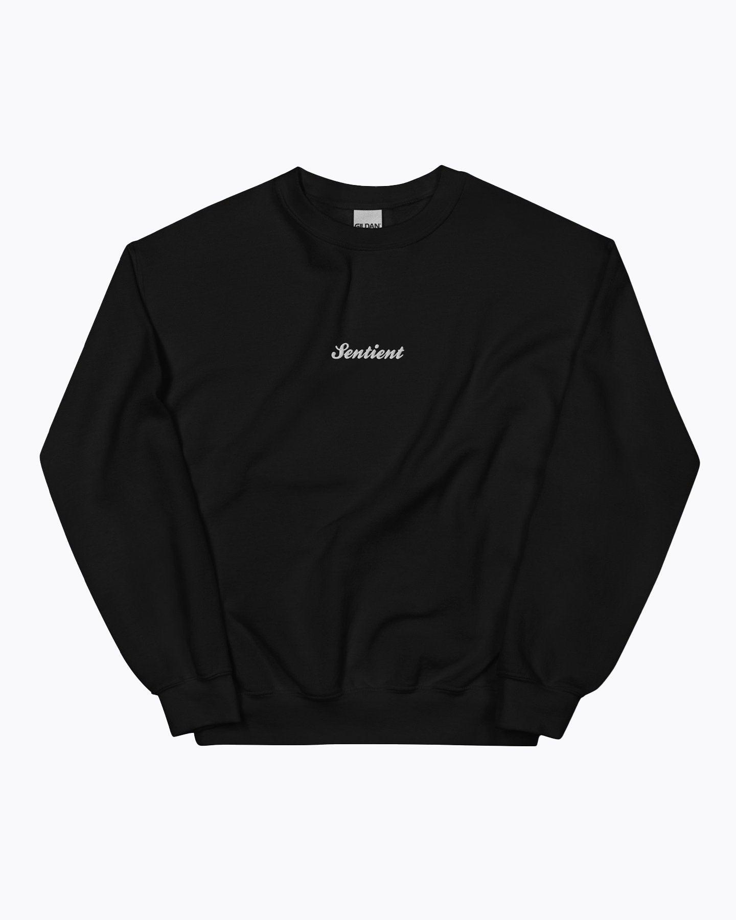 Embroidered Crewneck Jumper - Sentient Official