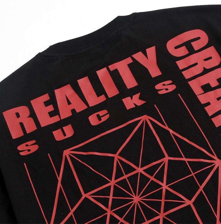 Sentient Official - Reality Sucks T-shirt - Blk/wht. Shirts & Tops Clothing, Graphic tees, unisex