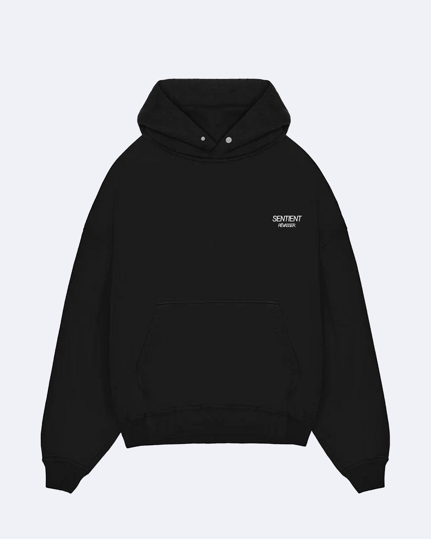 Rêvasser Hoodie Matte-Black - Sentient Official