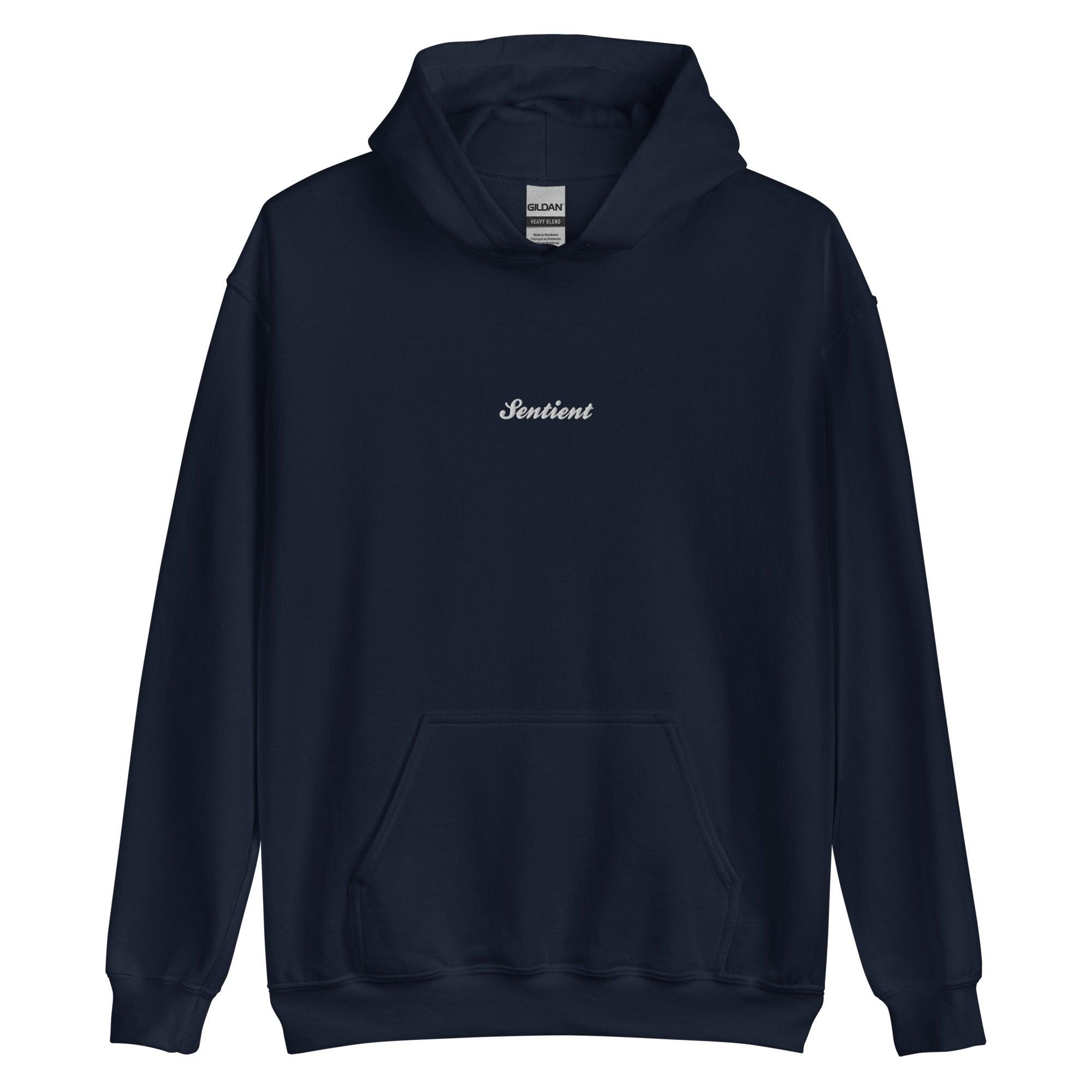 Sentient Official - Sentient Classic Embroidered Hoodie.  Clothing, Hoodie